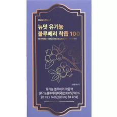 뉴밋 블루베리 착즙 100 2박스, 20ml