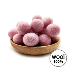 아트위브 DIY 2cm 울 칼라 양모볼 펠트 공예 양모공 폼폼이 만들기 재료, 10개, 08. 핑크 (2cm)
