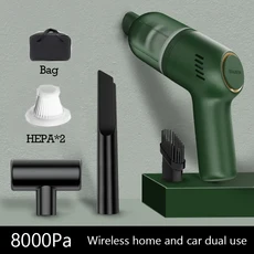 쿠쿠스토어 기계 가전 제품 자동차 진공 청소기 8000Pa 강력한 흡입 무선, 01 green pl