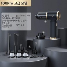 차량용 청소기 충전식 핸디형 가정용 겸용 핸디 실내, 5세대 향상된 워싱 3개 풀세트 액세서리, 기본 모델명/품번