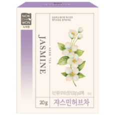 녹차원 쟈스민 허브차, 1g, 20개입, 15개