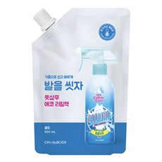 온더바디 코튼풋 발을 씻자 풋샴푸 쿨링 리필, 1개입, 8개, 500ml