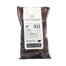 Callebaut 54.5% 苦甜巧克力 / 聖多美70% 黑巧克力 巧克力鈕扣, 1個, 54.5%苦甜巧克力鈕扣
