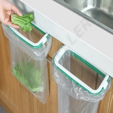싱크대 선반틈 비닐봉지걸이 문틈홀더 틈새거치대 음식물쓰레기봉투걸이 비닐걸이선반, 1개