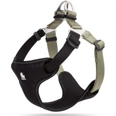 강아지 리프트 하네스 가슴줄 외출 개 코코몰 TRUE LOVE 프로페셔널 딜러 도그 및 애완동물 용품 리드 3M 반사 소재 훈련용 나일론 소형견용 중형견용 대형견용 통기성, 검정, S