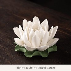 금성여자 연꽃조화 연꽃 조화꽃 연등제작 불교굿즈, 화이트 A, 기본 향