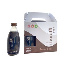 冬山鄉農會 黑木耳飲 白木耳飲, 6個, 【一盒】有機黑木耳飲6入, 246ml