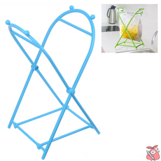 해피J보따리 접이식 비닐봉투 걸이 주방 사무실 캠핑 쓰레기봉투거치대 걸이형 쓰레기통, 1개, 색상랜덤