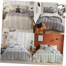 겨울이불 겨울침구 사계절이불 겨울 극세사 피치스킨