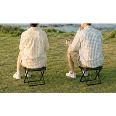 제롯 초경량 폴딩 간이 휴대용 접이식 의자, 블랙, 1개