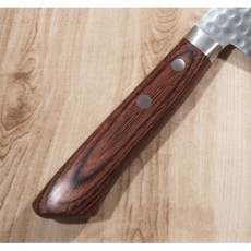 【日本進口菜刀】訓平 增谷刃物 刻流 VG10 槌目大馬士革 菜切 165mm, 1個, 桃花木柄