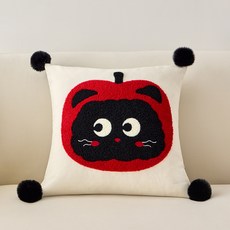 DIU 奶油風可拆洗抱枕套沙發抱枕客廳臥室牀頭靠墊汽車辦公室午休枕頭, 蘋果抱抱
