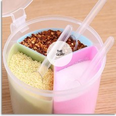 더글로리 3칸 원형통 곡물통