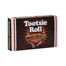 Tootsie Roll Mini Bites 캔디 코팅 츄 영화관 박스 99.2g(3.5온스) (3팩)