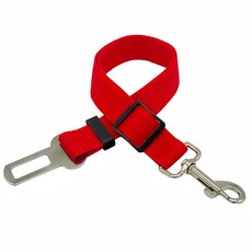 강아지안전벨트 충격방지 애견차량안전벨트 고탄력 튼튼한 강아지안전벨트시트, 레드, 32-62센티미터