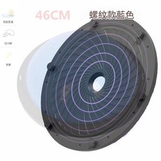 46CM 塑身瑜伽器材波速球半圓平衡球 螺紋款藍色, 格塔 - *58cm底座一個發底座1個*, 1套