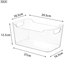 Z3JC 透明桌面收納盒亞克力零食書本積木玩具客廳廚房冰箱收納日常, 1個, 大號12元寶形個裝:如圖