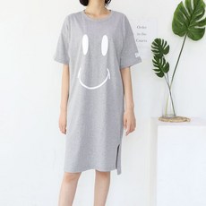 마더라이크 여성용 반팔 빅스마일 수유원피스