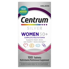센트룸 실버 우먼 50+ 컴플리트 멀티비타민 타블렛, 1개, 100정