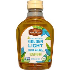 Madhava Honey 아가베 넥타 라이트 유기농, 19g, 1개