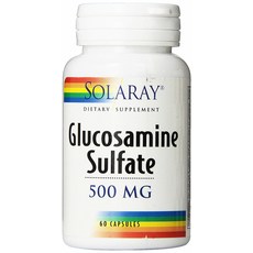 SOLARAY Glucosamine Sulfate補充膠囊 500mg, 1罐, 60顆