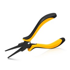 SPEEDWOX 얇은 플랫 노즈 플라이어 5.5인치 얇은 플랫 니들 노즈 플라이어 미니 플랫 노즈 플라이어 보석 제작 핸드크래프트 PCB 보드 수리용 부드러운 턱 포함, 1개