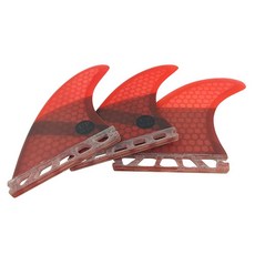 Surfboard 핀 싱글 탭 핀 미디엄 사이즈 G5 트라이 핀 색상 (레드), 레드 G5