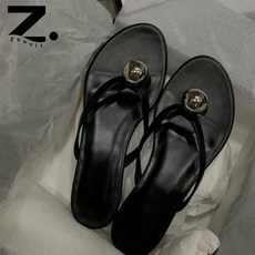 zoovit 여성 여름 플랫 슬리퍼 캐주얼 일상 조리 슬리퍼