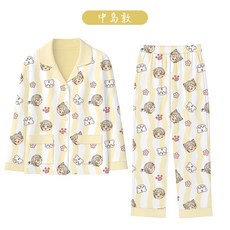 【臺灣\髮貨】二次元 文豪 野犬 睡衣 女 長袖 動漫 原創 卡通 學生 中島敦 春鞦 情侶裝 套裝【秦小姐精品店】, 1個, 中島敦長袖套裝,L