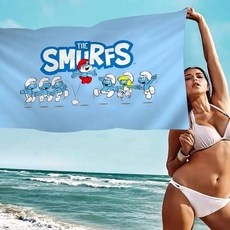 귀여운 애니메이션 비치 수영 타월 흡 수건 선물 여행 캠핑 체육관