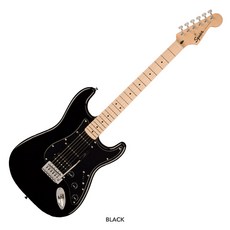 스콰이어 일렉기타 소닉 스트라토캐스터 SONIC STRATOCASTER 입문용 초보자용 연습용 구성품 FULL SET 증정, 1개, HSS 블랙, 037-3203-506