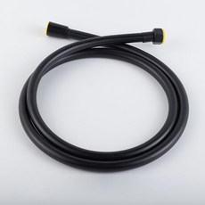 花灑淋浴水管子1.5/2米淋雨噴頭浴室熱水器淋浴器配件黑色PVC軟管, 1.5米黑色PVC淋浴管(防纏繞-加厚鋼螺母):如圖, 1cm
