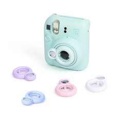 인스탁스 미니 12 용 셀카 미러 즉석 필름 카메라 초상화 클로즈업 렌즈 액세서리, 02 Mint Green, 01 China Mainland