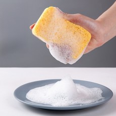 아이디어리프트 3+3 거품잘나는 스펀지수세미 기스안나는 설거지수새미 양면형, 1개, 6개입