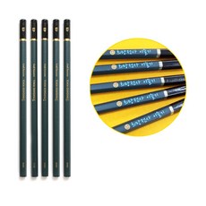 모닝글로리 스탠다드 4B 네임연필 5자루 - 투투존인쇄, 축구공, 나눔손글씨