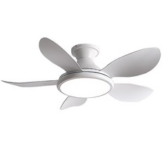 家用變頻風扇燈 五葉靜音吊扇燈 遙控調光LED臥室餐廳吊扇, 純白色五葉42寸