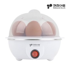 키친아트 1단 원터치 에그찜기 에그쿠커 계란찜기 화이트, KA-1070