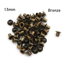 장식용 호환용품 인형옷 DIY 인형 벨트 버클용 미니 아일렛 금속 스냅 신발 의류 재봉 액세서리 1.5mm 2, 한개옵션1, 10 1.5mm bronze