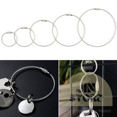 지니셀 다용도 로프 와이어 키체인 키링 로프1P, 110mm, 1개