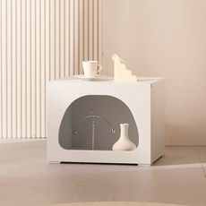 온드 A1타입 다용도 수납장 협탁 침대협탁 협탁테이블, 화이트, 1개