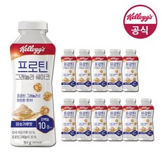 켈로그 건강식품관 켈로그 프로틴 그래놀라 쉐이크 미숫가루맛 50g x12개