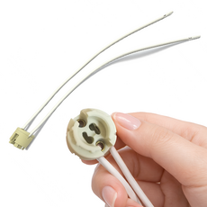 GU6.5 CDM-TM HCI-TF 램프 소켓 메탈할라이드 HID 세라믹 전구홀더, 1개, 기타색