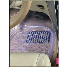 자동차 투명 발매트 고무 발판 실리콘 세트 카매트, 신형 소형 정사각형 앞 단일 투명, 기본 차종