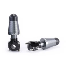 범용 오토바이 수정 된 떨어지는 보호 바디 프레임 슬라이더 충돌 방지 장치 클램프 마운트 Anti-Fall Rod, 19 22-28mm A Grey 1Pair