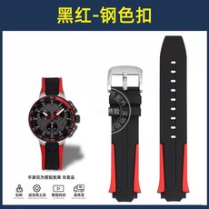 스마트워치 스마트시계 새로운 시계 스마트 통화 블루투스, C. 블랙 레드 스틸 컬러 버클