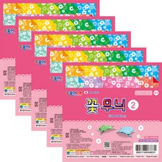 종이나라 꽃무늬 2번 색종이, 30매, 5개