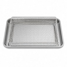 Air Fryer Basket Tray Replacement for Cuisinart TOA-60 TOA-65 TOA-70 Airfryer Convection Toaster O, 12.4"x 11" For 1 Set Tray and