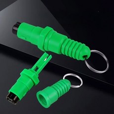 Nvx 1개 자동차 안전 텅스텐 스틸 해머 U자형 오프닝 커터 2-in-1 미니 스트라이커 윈도우 브레이커, 5)5