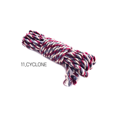 6.0mm 황마 로프 멀티 컬러 삼색 트위스트 마로프 아웃도어 등산로프 공예 주트로프 20컬러, 11.CYCLONE, 1개