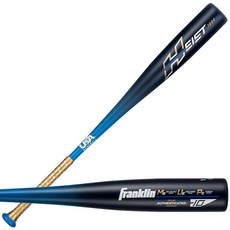 Franklin SPORTS 스포츠 METAL 메탈 YOUT 아웃h 야구 배트 - Heist 아동용 만 8-12세 6.7cm(2 5/8인치) 빅 배럴 청소년 드롭 알루미늄 10, Heist 1000 청소년 야구 배트 - 로열 73.7, Royal